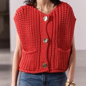 Zara Chunky knit vest | brand new